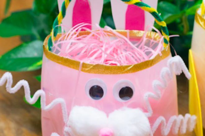 DIY bunny Easter basket