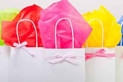 A selection of colourful party bags