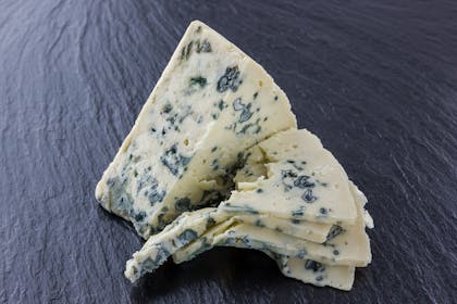 Gorgonzola cheese on slate