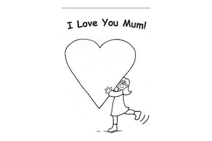Mother's Day 'I love you mum!' drawing