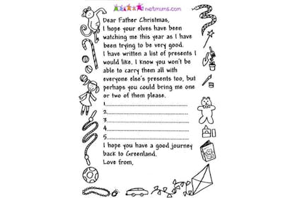 Letters To Santa: Free Printable Templates And Ideas - Netmums