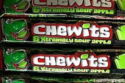 Chewits sour apple flavour