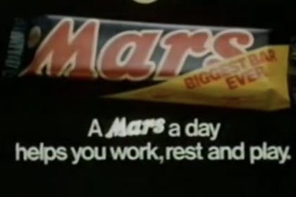 A Mars a day helps you work rest and play