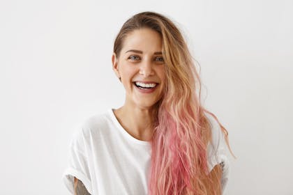 Pink hair dye