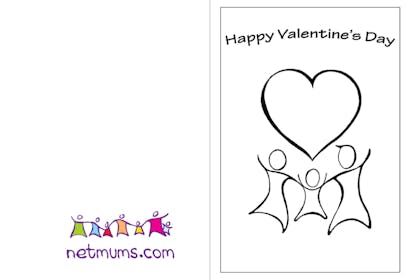 Couple and baby Valentine's card