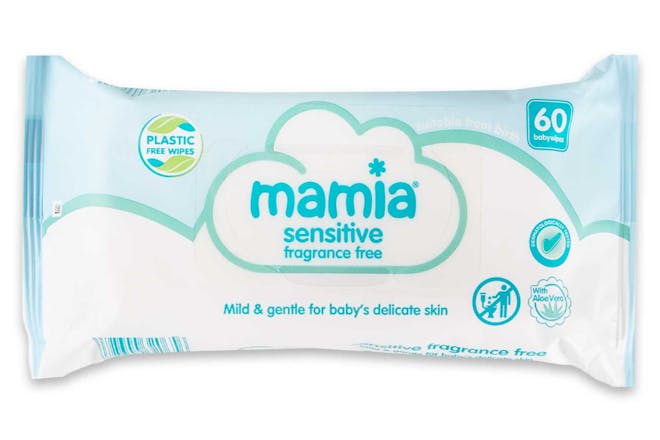Aldi Mamia sensitive baby wipes
