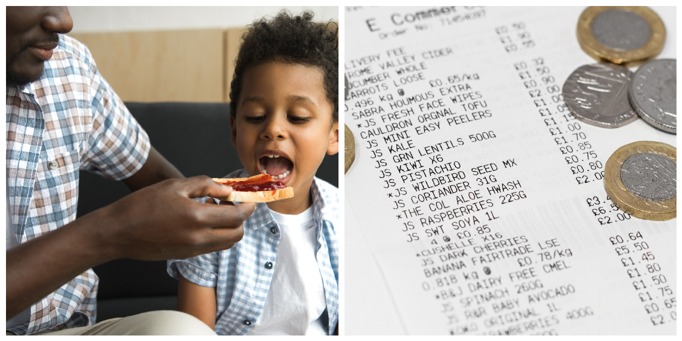 Families now paying £1.40 for essential food items that used to cost £1