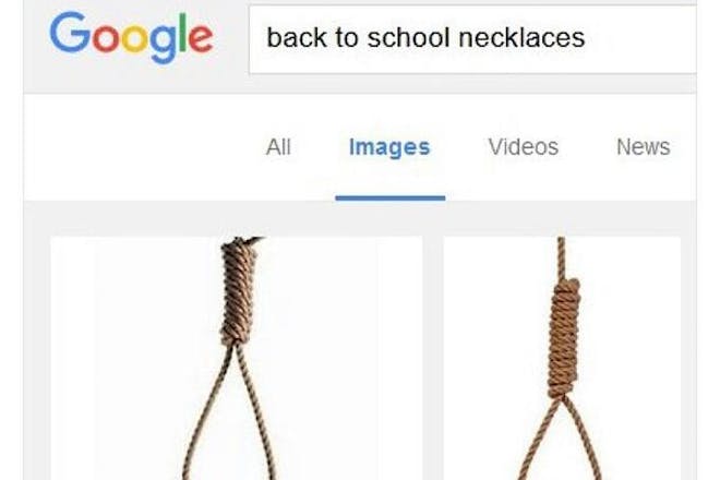 Meme showing the meaning of back to school necklaces