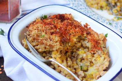 11. Baked lentil risotto