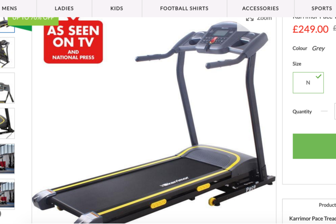 sport direct treadmill