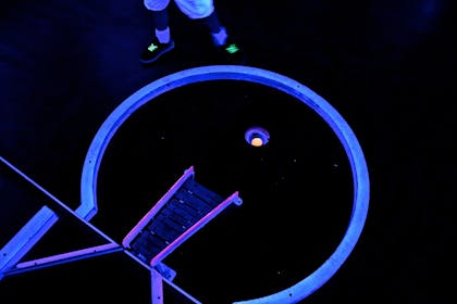 Glow in the dark crazy golf