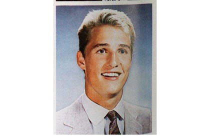 Matthew McConaughey at school