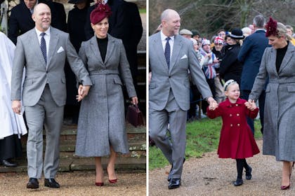Mike and Zara Tindall with their daughter