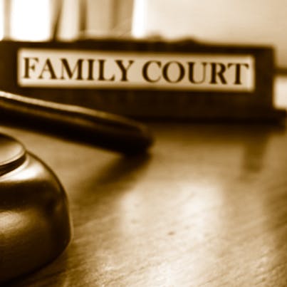 Family court sign