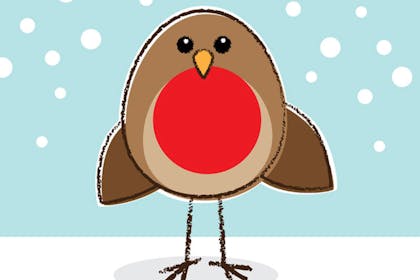Cartoon Robin. 'Rockin Robin' - Christmas songs for kids