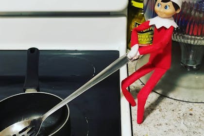 Elf on the Shelf cooking