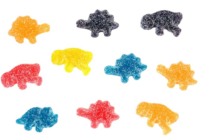 Dinosaur shape jelly sweets
