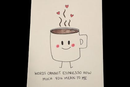 espresso Valentine's card