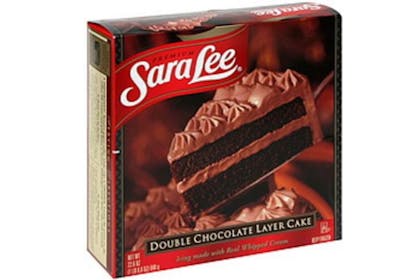 Sara Lee chocolate cake box