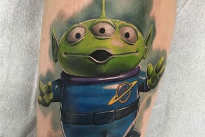 Toy Story Alien tattoo.