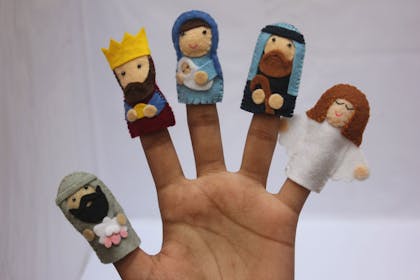 Nativity finger puppets
