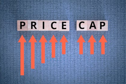 image illustrating a price cap