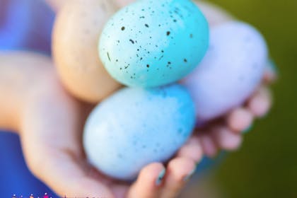 blue easter eggs