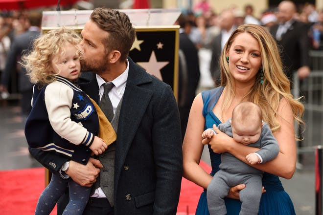 Blake Lively and Ryan Reynolds with kids