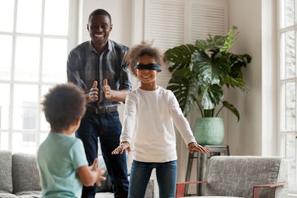 Family blindfold game