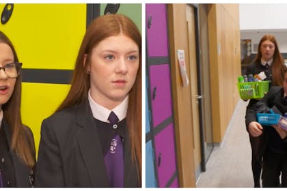 Pupils at Cumbernauld Academy talk about kindness lockers
