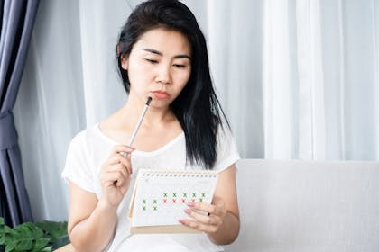 Woman with calendar