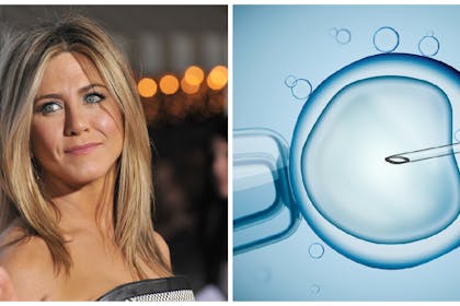 jennifer aniston and image of ivf