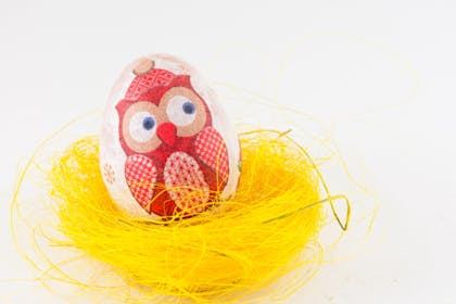 decoupage decorated egg