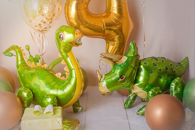 Dinosaur shaped balloons