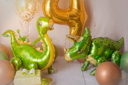 Dinosaur shaped balloons