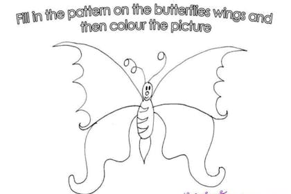 butterfly and instructions 