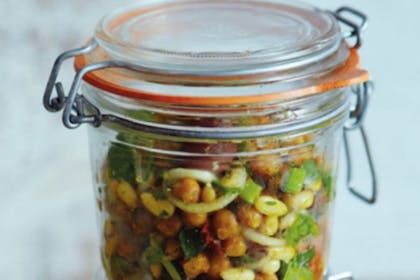 6. Chickpea salad jars
