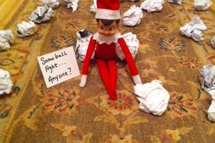funny elf on the shelf and grinch  Elf on the shelf, Awesome elf on the  shelf ideas, Elf