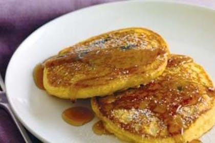 21. Wholewheat blueberry pancakes