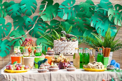 Dinosaur party table