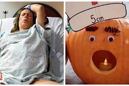 Woman in labour | Pumpkin showing 5cm dilated