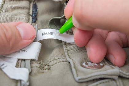 Name label in clothes