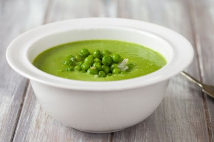 Green 'frog' soup