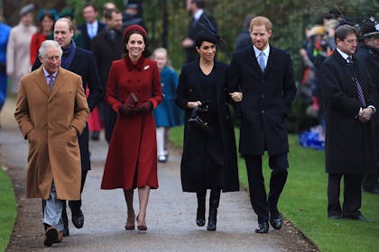 Royals walking on Christmas day