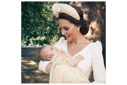 The Duchess of Cambridge with Prince Louis