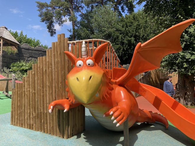 The Zog slide in Zog Playland at Warwick Castle. Image: author's own 
