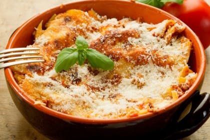mexican lasagne in a bowl