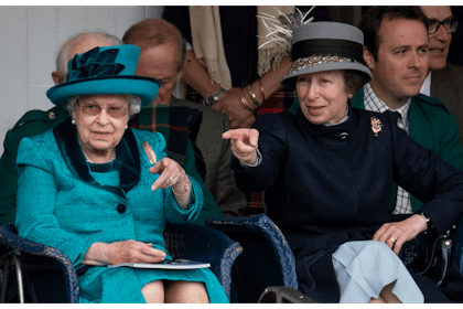 The Queen and Princess Anne