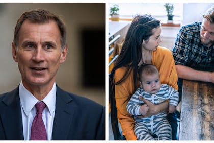 Chancellor Jeremy Hunt / family having discussion about money