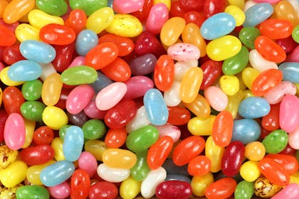 Selection of coloured jelly beans